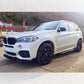 Carbon Factory Style Gloss Black Body Kit Splitter Diffuser Side Skirt Spoiler for BMW F15 X5 13-18-Carbon Factory