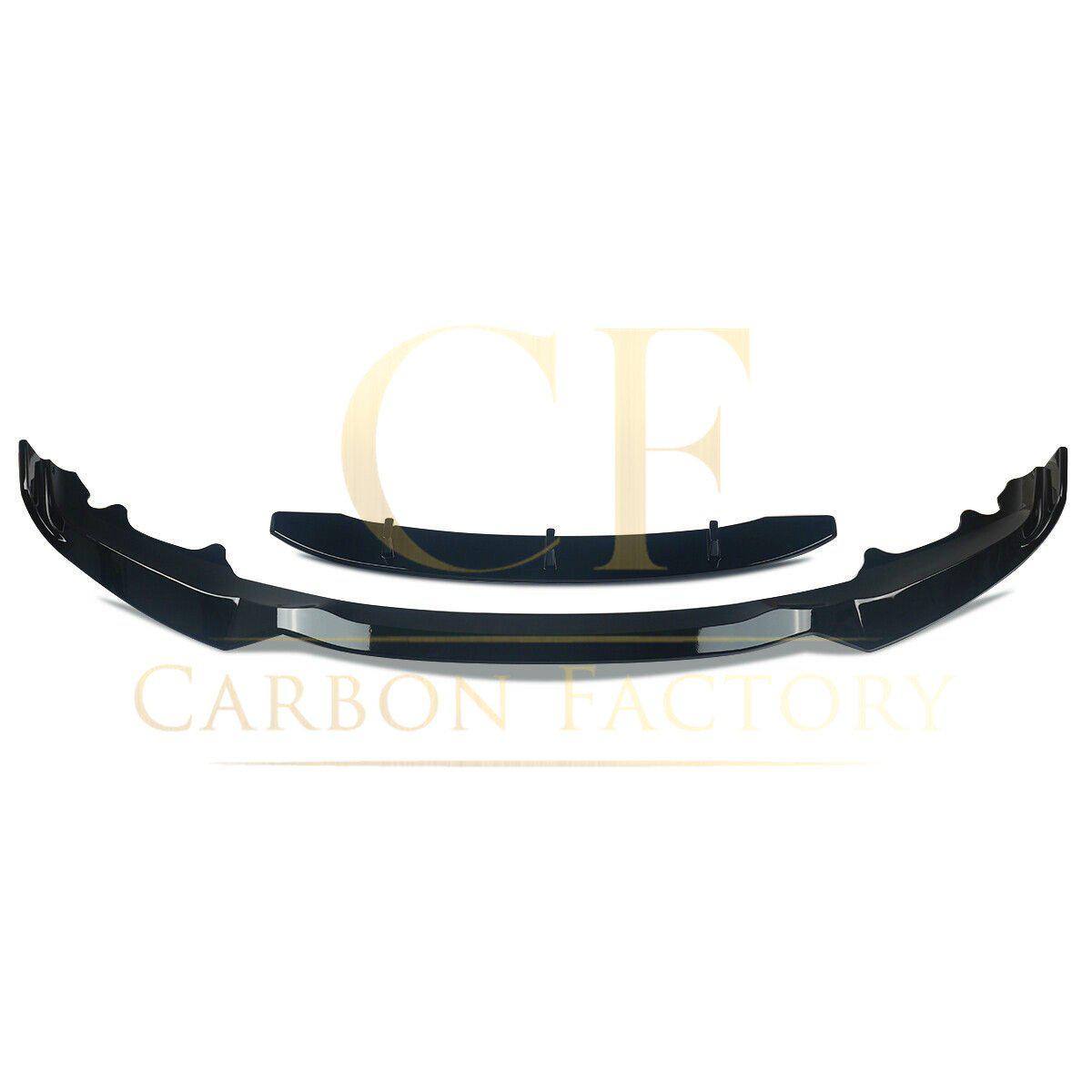 Carbon Factory Style Gloss Black Front Splitter for BMW F15 X5 13-18-Carbon Factory