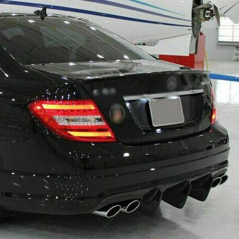 Carbon Fibre Big Fin Rear Diffuser for Mercedes Benz W204 C63 & C Class Pre-Facelift 07-10 - Carbon Factory