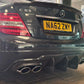 Carbon Fibre Big Fin Rear Diffuser for Mercedes Benz W204 C63 and C Class Facelift 12-14-Carbon Factory