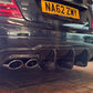 Carbon Fibre Big Fin Rear Diffuser for Mercedes Benz W204 C63 and C Class Facelift 12-14-Carbon Factory