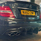Carbon Fibre Big Fin Rear Diffuser for Mercedes Benz W204 C63 and C Class Facelift 12-14-Carbon Factory