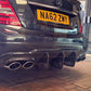 Carbon Fibre Big Fin Rear Diffuser for Mercedes Benz W204 C63 and C Class Facelift 12-14-Carbon Factory