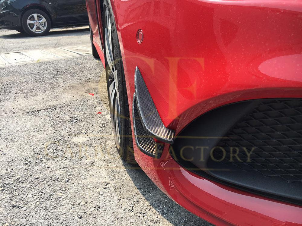 Carbon Fibre Canards (4 Pieces) for Mercedes Benz W117 CLA Saloon 16-19-Carbon Factory