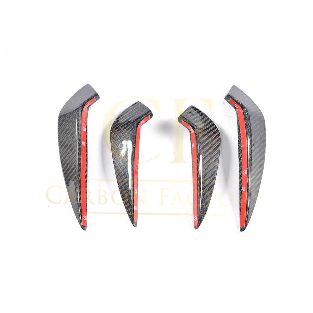 Carbon Fibre Canards (4 Pieces) for Mercedes Benz W117 CLA Saloon 16-19 - Carbon Factory