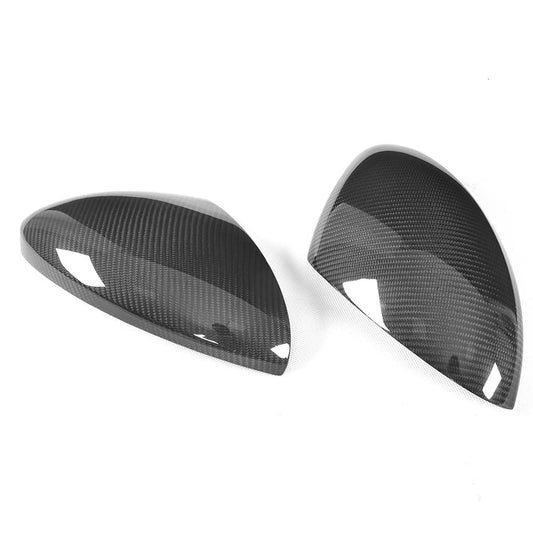 Carbon Fibre Door Mirror Covers for Porsche Boxster & Cayman 718 LHD 16-21-Carbon Factory