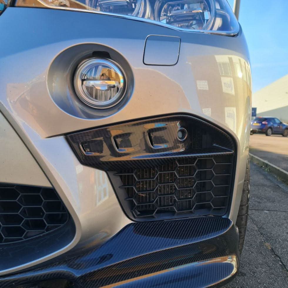Carbon Fibre Fog Light Covers for BMW F85 X5M F86 X6M 16-18 - Carbon Factory