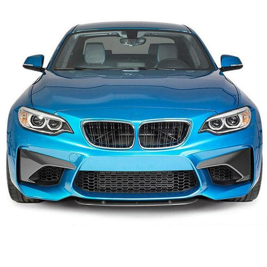 Carbon Fibre Front Bumper Covers for BMW F87 M2 16-21-Carbon Factory