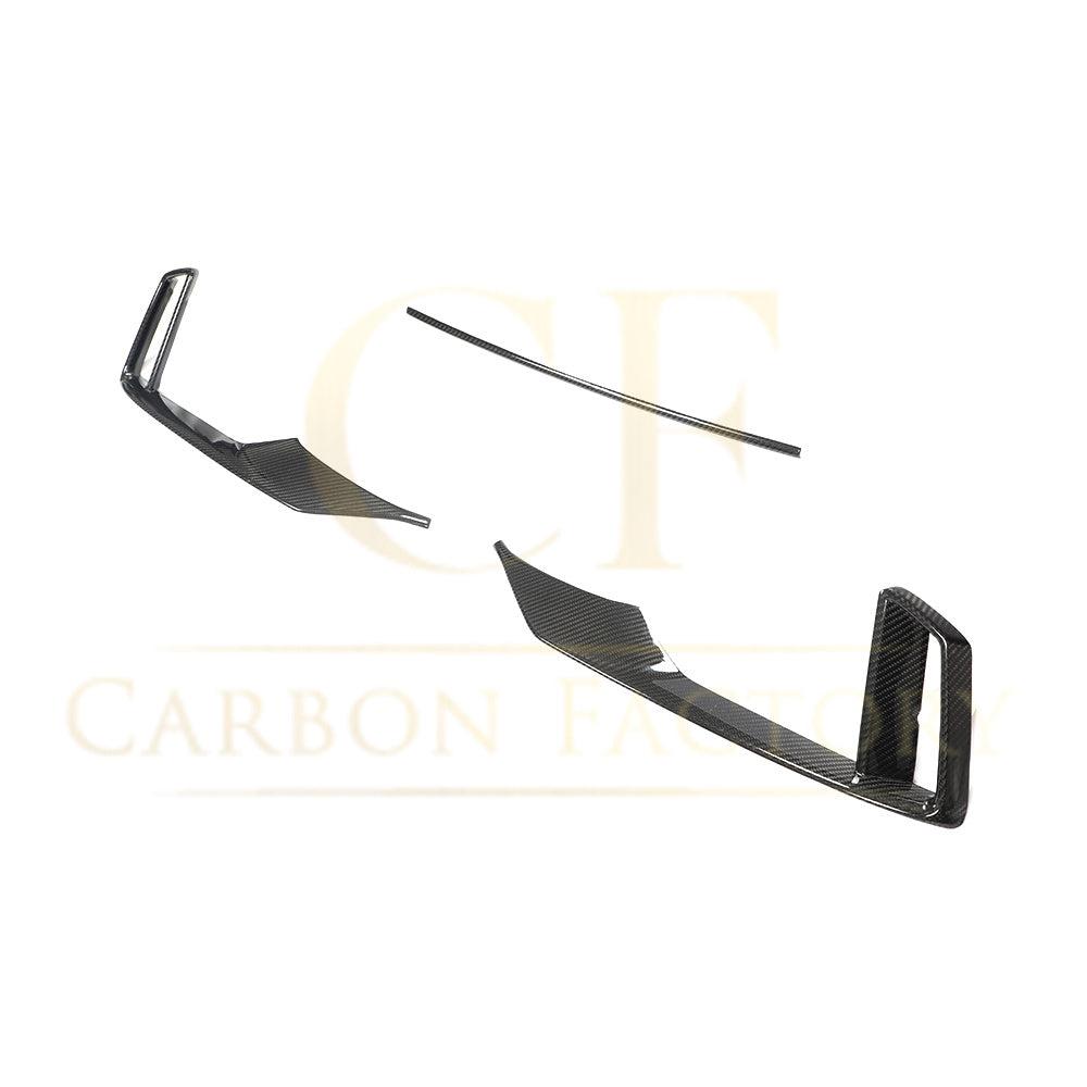 Carbon Fibre Front Bumper Trims for Audi 8V RS3 Saloon 17-20-Carbon Factory