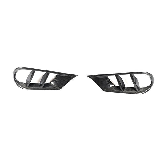 Carbon Fibre Front Bumper Trims for Mercedes Benz W212 E Class 14-17-Carbon Factory
