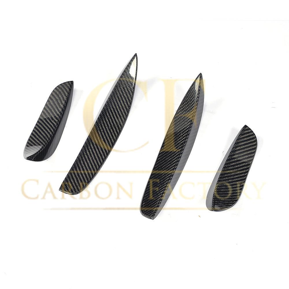 Carbon Fibre Front Canard Sets (4 Pieces) for Mercedes W205 C63 15-18-Carbon Factory
