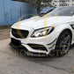 Carbon Fibre Front Canard Sets (4 Pieces) for Mercedes W205 C63 15-18-Carbon Factory