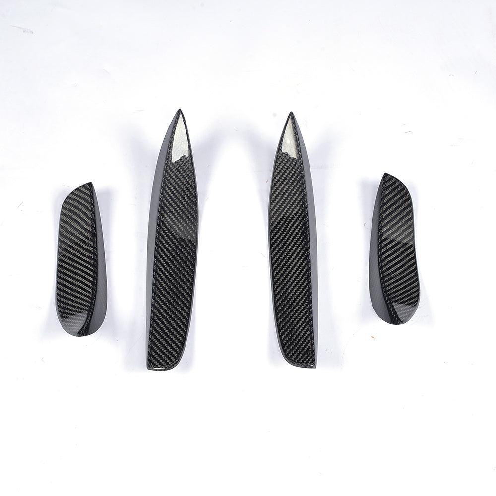 Carbon Fibre Front Canard Sets (4 Pieces) for Mercedes W205 C63 15-18-Carbon Factory