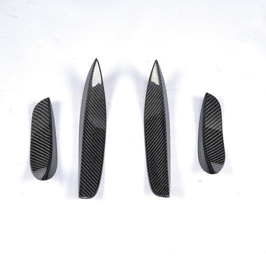 Carbon Fibre Front Canard Sets (4 Pieces) for Mercedes W205 C63 15-18-Carbon Factory