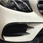 Carbon Fibre Front Canards (2 Pieces) for Mercedes W213 E Class Saloon 17-18-Carbon Factory