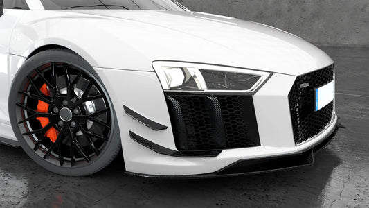 Carbon Fibre Front Canards (4 Pieces) for Audi R8 V10 Gen 2 15-19-Carbon Factory