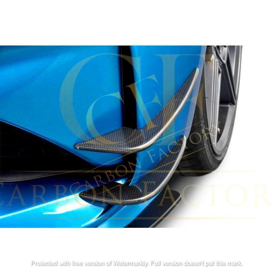 Carbon Fibre Front Canards Set for BMW F87 M2 16-21-Carbon Factory