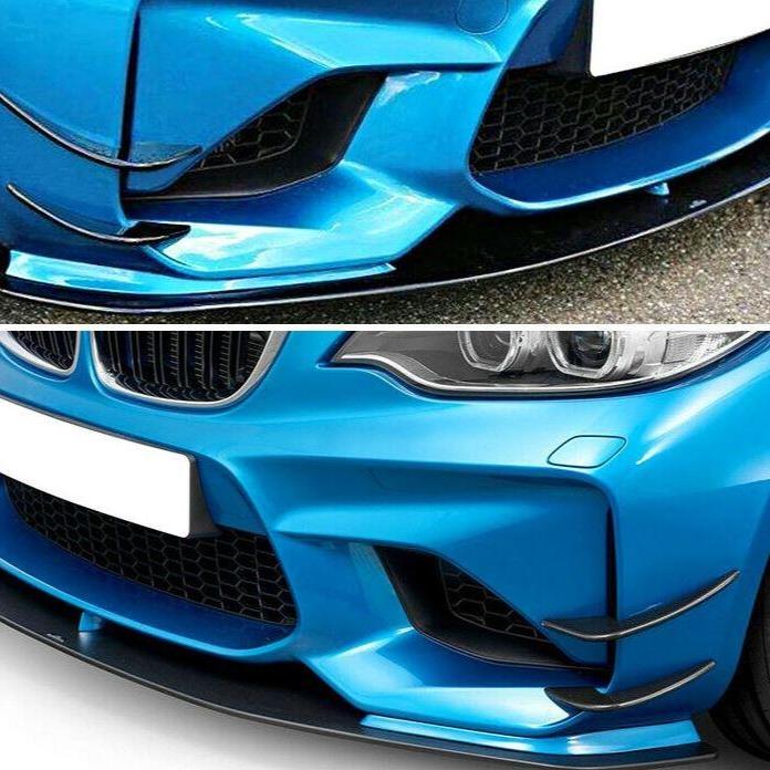 Carbon Fibre Front Canards Set for BMW F87 M2 16-21-Carbon Factory