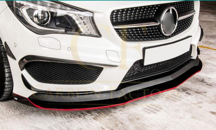 Carbon Fibre Front Canards Sets for Mercedes Benz W117 CLA 13-16-Carbon Factory