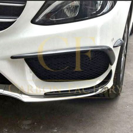 Carbon Fibre Front Canards Sets for Mercedes W205 C Class AMG 15-18 - Carbon Factory