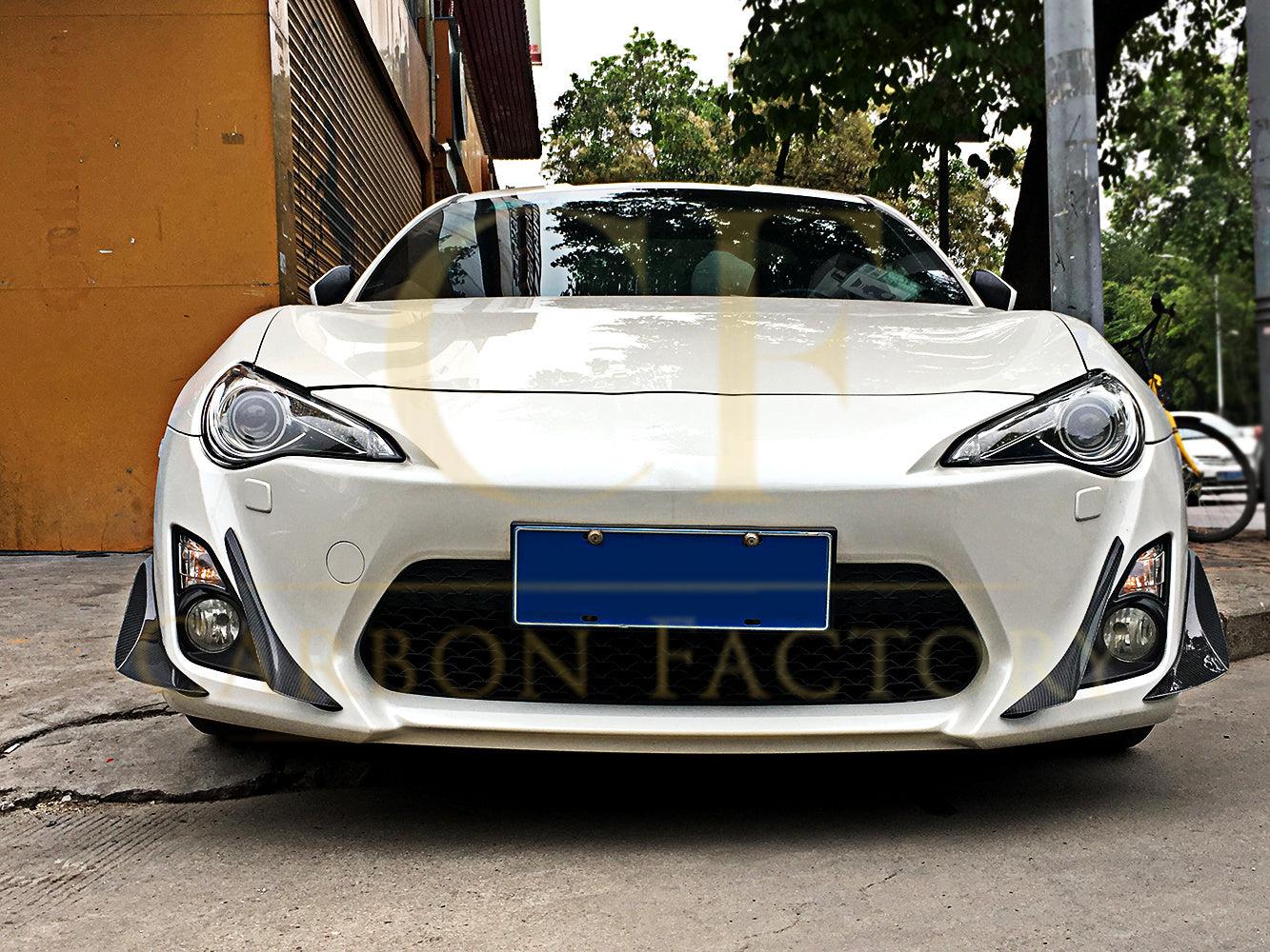 Carbon Fibre Front Canards for Toyota GT86 12-20-Carbon Factory