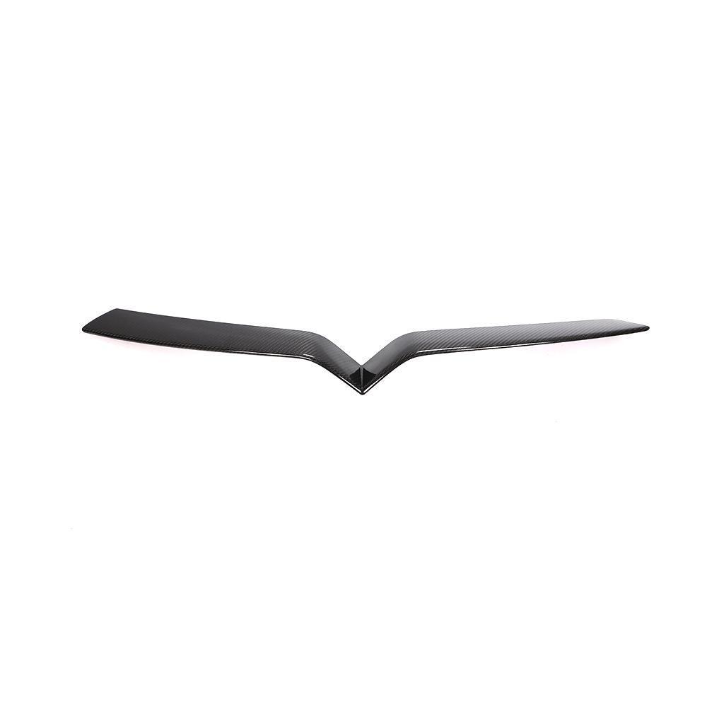 Carbon Fibre Front Centre Grille Trim Cover for Tesla Model X 16-Present-Carbon Factory