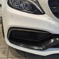 Carbon Fibre Front Fog Trims (2 Pieces) for Mercedes W205 C63 15-18-Carbon Factory