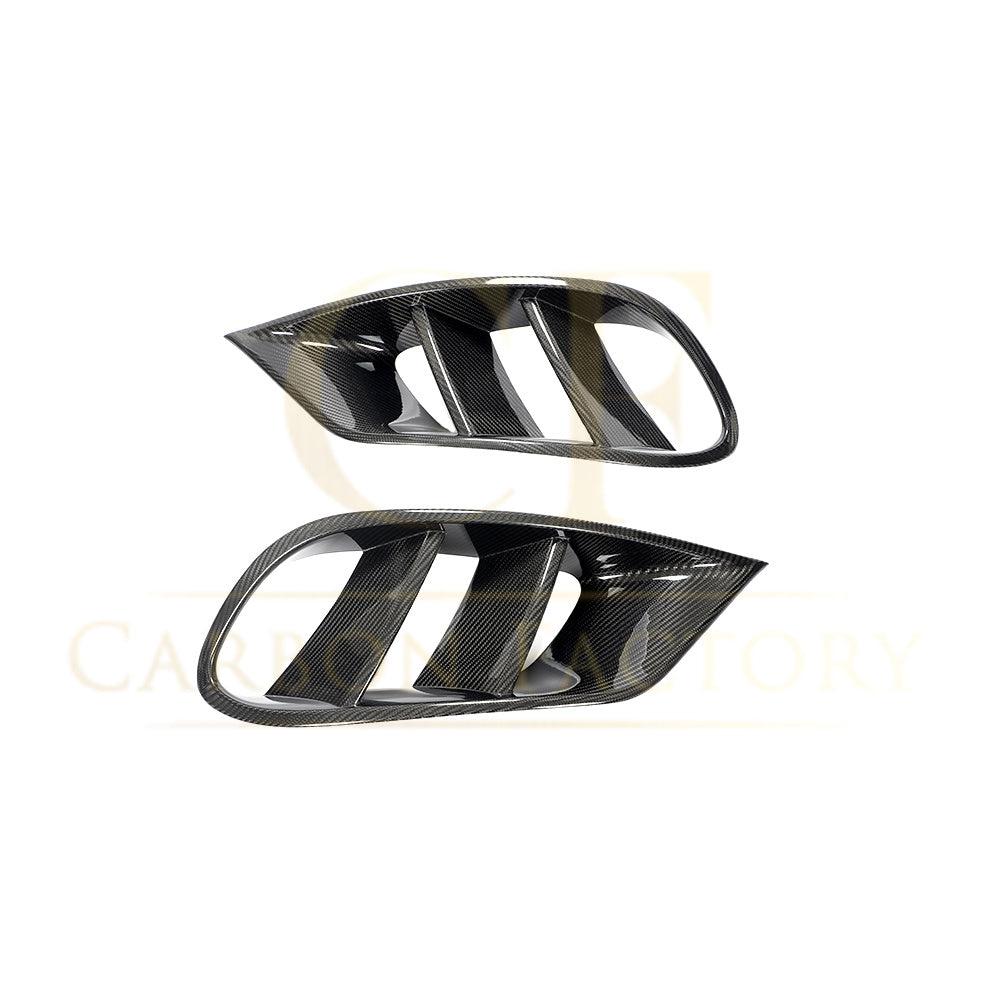 Carbon Fibre Front Fog Trims for Mercedes Benz W222 S Class Coupe 14-17-Carbon Factory