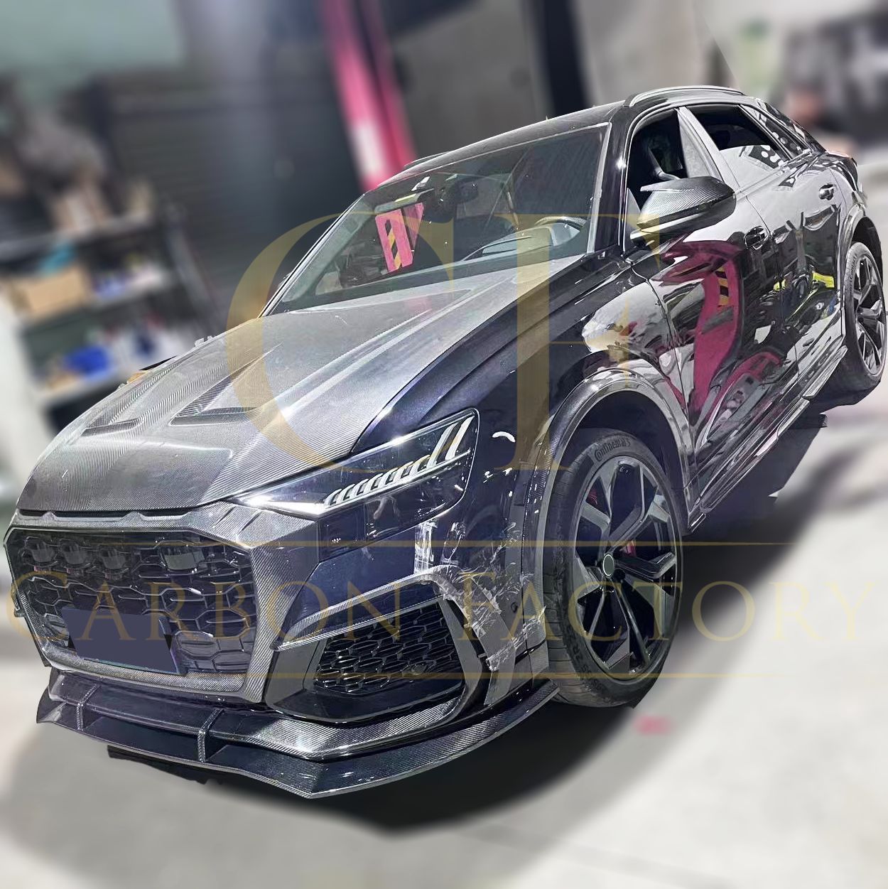 Carbon Fibre Front Grille Trim for Audi RS Q8 20-Present-Carbon Factory