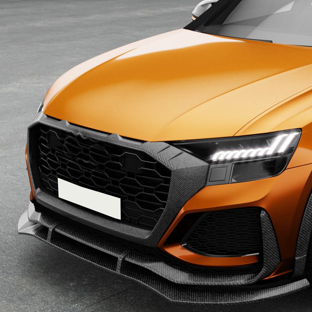 Carbon Fibre Front Grille Trim for Audi RS Q8 20-Present-Carbon Factory