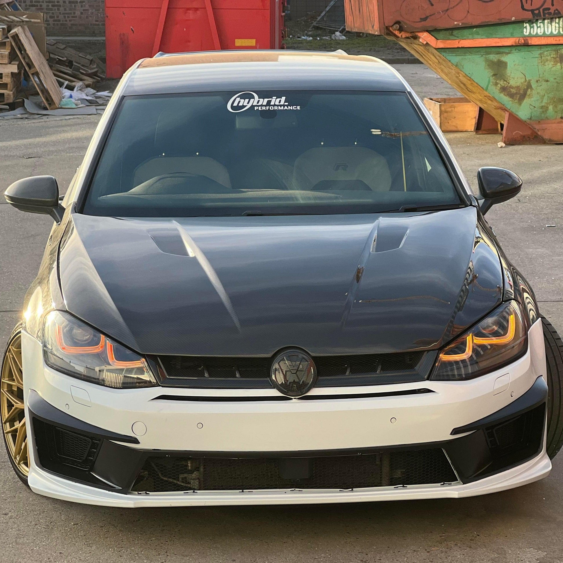 Carbon Fibre Front Grille for VW Golf MK7 GTI & R 14-17-Carbon Factory