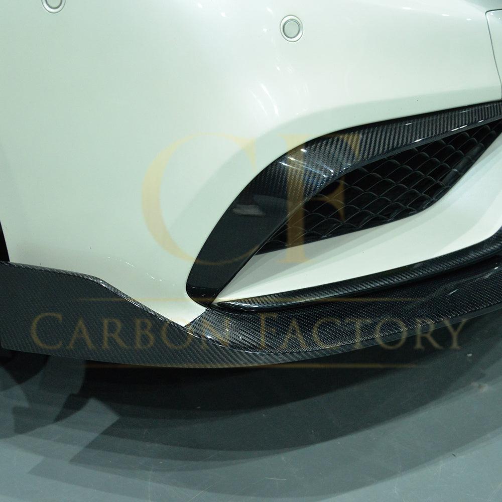 Carbon Fibre Front Side Grille Trim for Mercedes C218 CLS 15-18-Carbon Factory