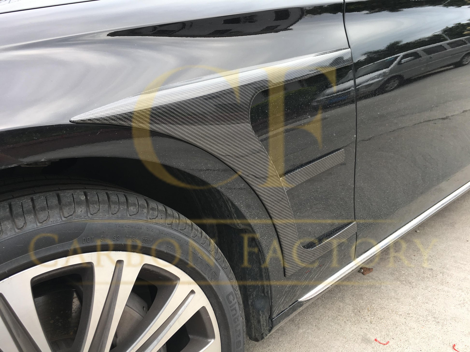 Carbon Fibre Front Side Trims for Mercedes W213 E Class Saloon 17-18-Carbon Factory