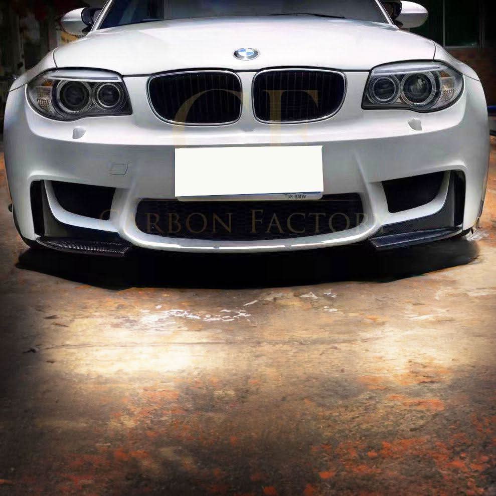 Carbon Fibre Front Splitter Cover for BMW E82 Coupe 1M 07-13 - Carbon Factory