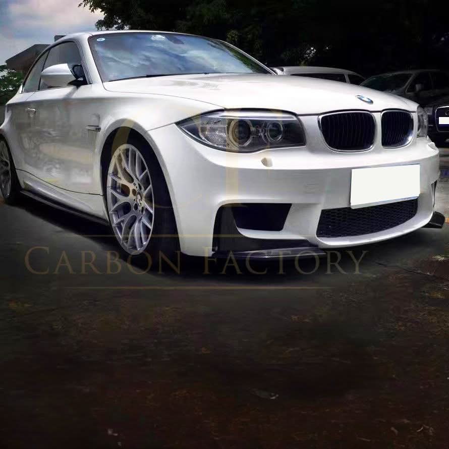 Carbon Fibre Front Splitter Cover for BMW E82 Coupe 1M 07-13 - Carbon Factory