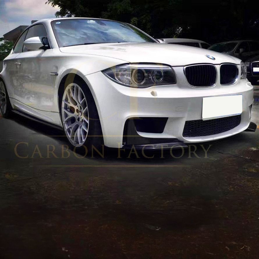 Carbon Fibre Front Splitter Cover for BMW E82 Coupe 1M 07-14-Carbon Factory