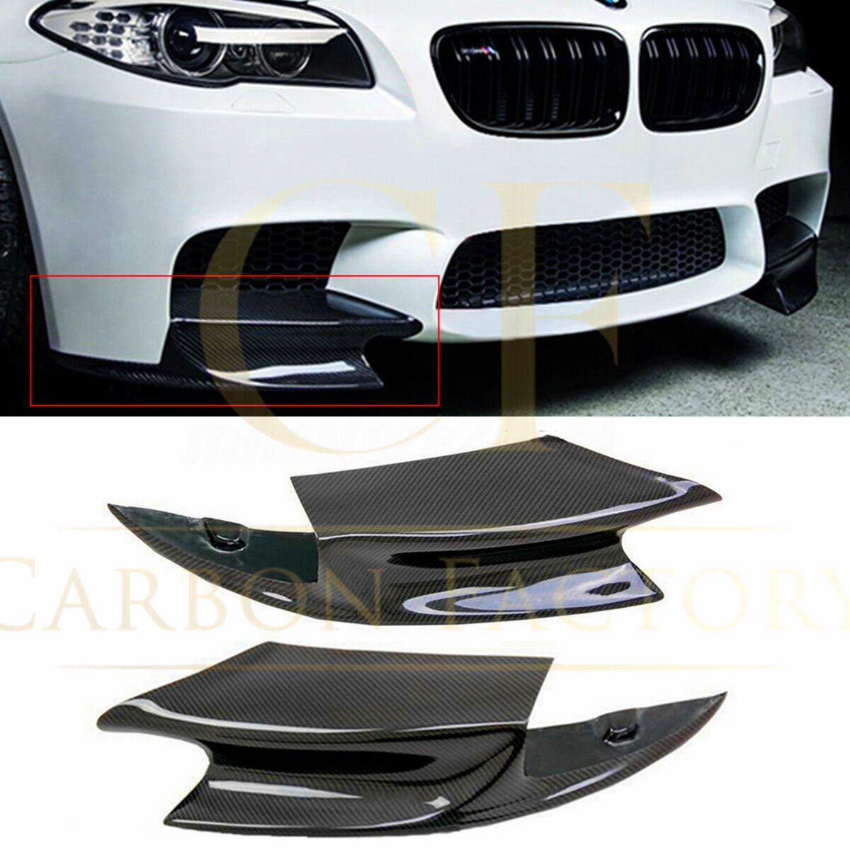 Carbon Fibre Front Splitter Covers for BMW F10 M5 10-17-Carbon Factory