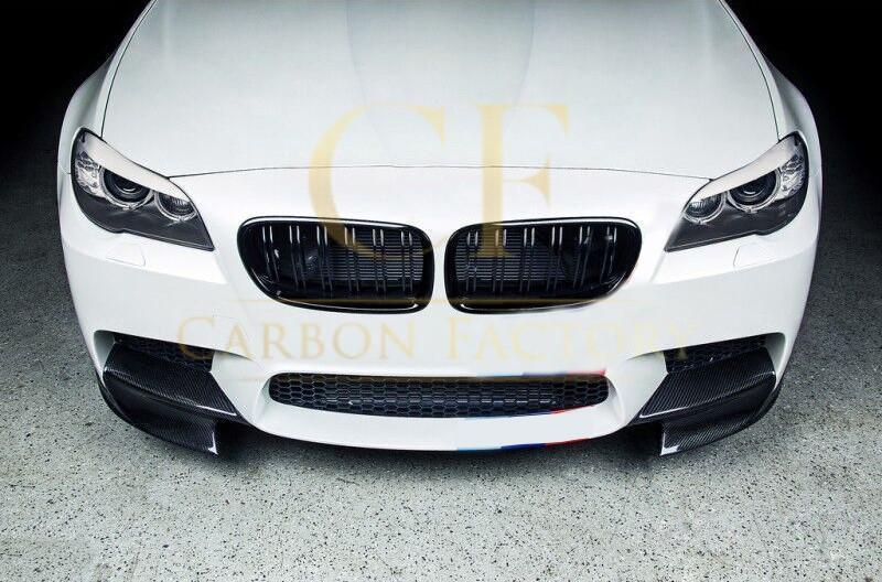 Carbon Fibre Front Splitter Covers for BMW F10 M5 10-17-Carbon Factory