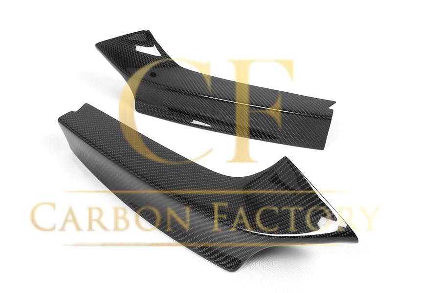 Carbon Fibre Front Splitter Covers for BMW F22 2 Series M Sport 14-21-Carbon Factory