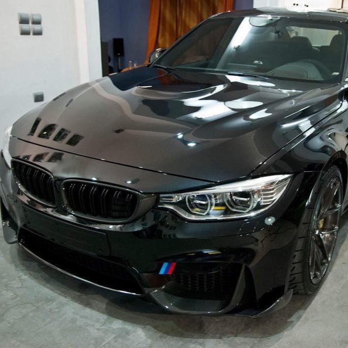 Carbon Fibre Front Splitter Extensions for BMW F80 M3 F82 F83 M4 14-20 - Carbon Factory