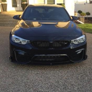 Carbon Fibre Front Splitter Extensions for BMW F80 M3 F82 F83 M4 14-20 - Carbon Factory