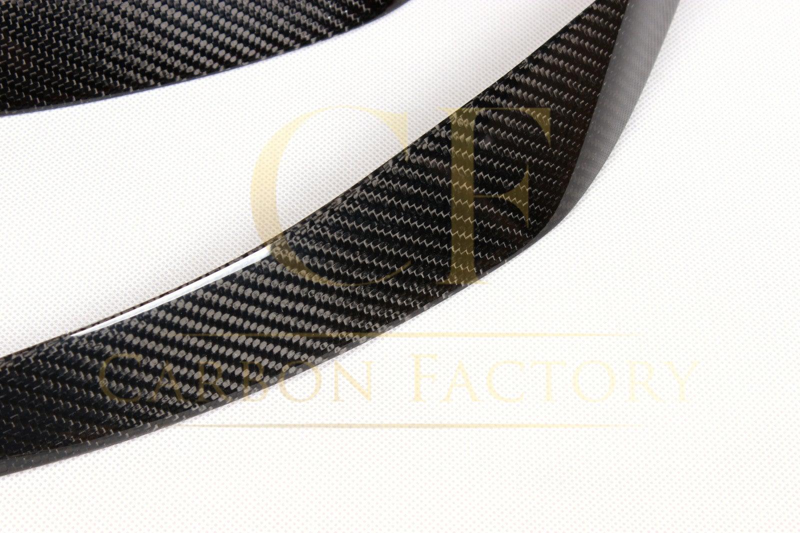 Carbon Fibre Headlight Cover Trims for BMW F10 5 Series 10-17-Carbon Factory