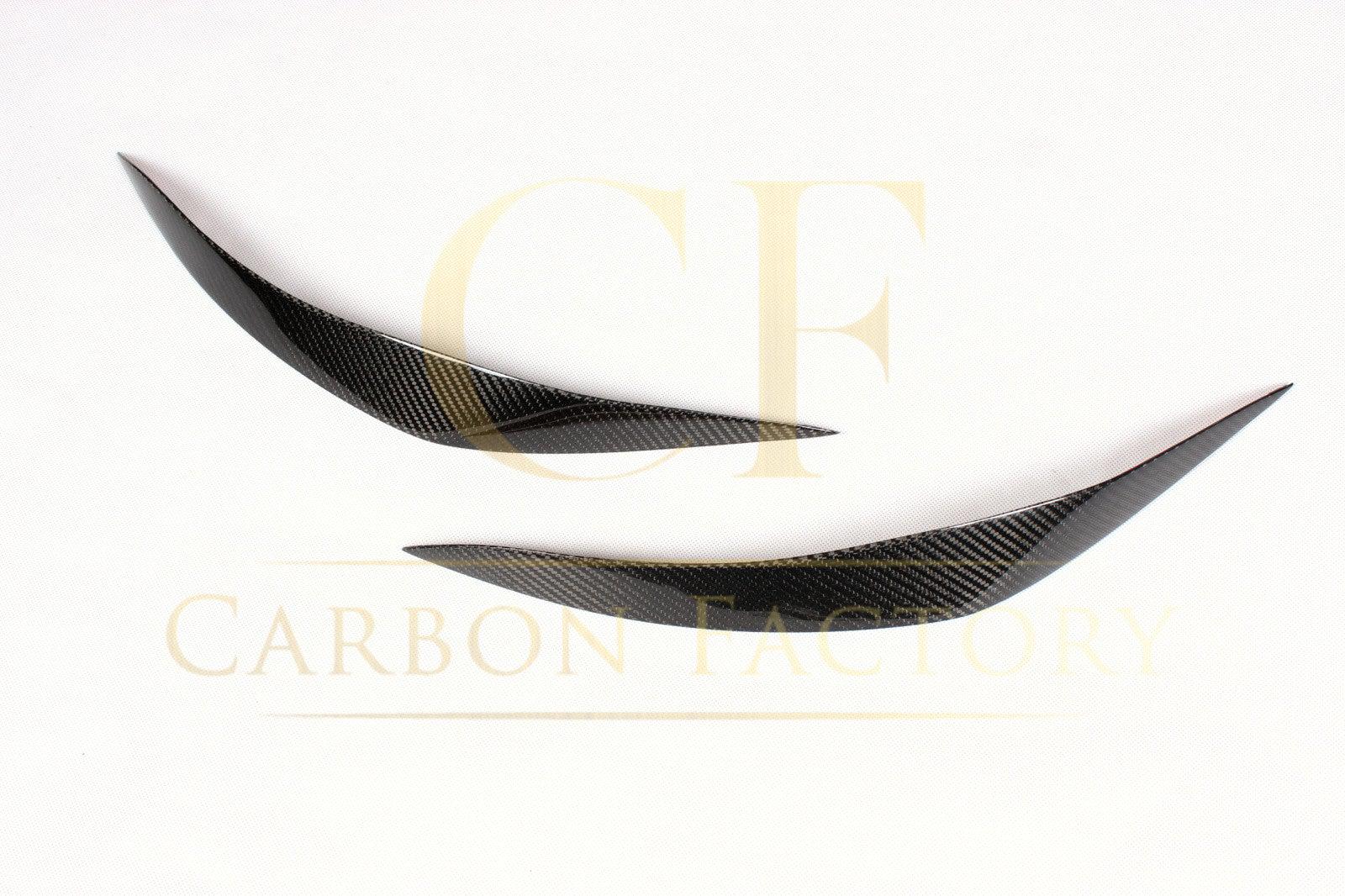 Carbon Fibre Headlight Cover Trims for BMW F10 5 Series 10-17-Carbon Factory