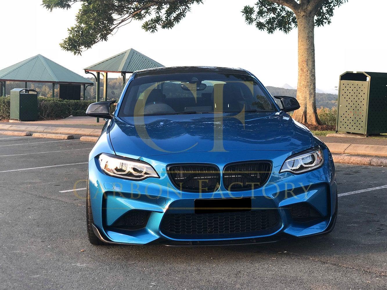 Carbon Fibre Headlight Trims for BMW F22 2 Series F87 M2 16-21-Carbon Factory