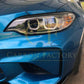 Carbon Fibre Headlight Trims for BMW F22 2 Series F87 M2 16-21-Carbon Factory