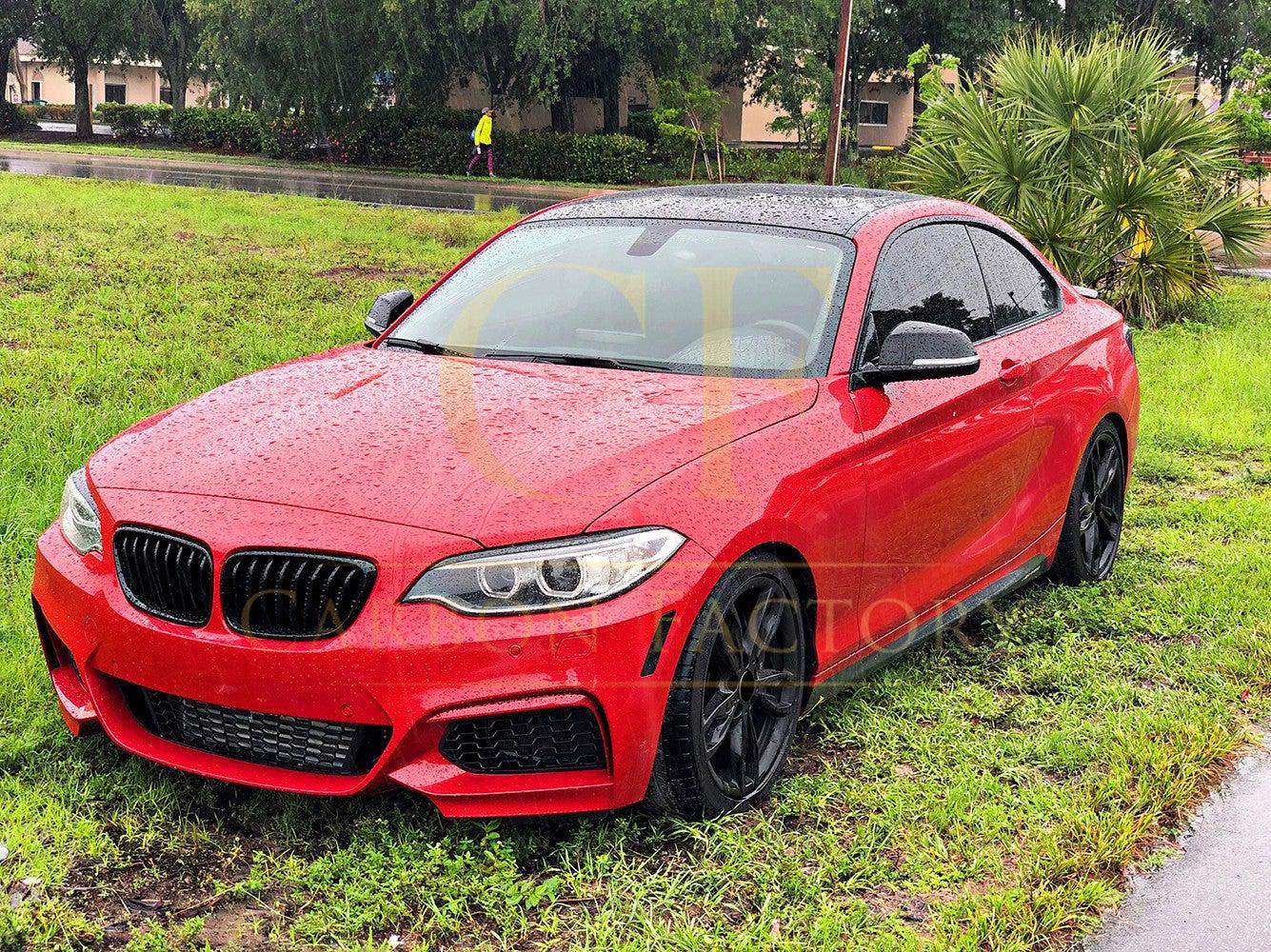 Carbon Fibre Headlight Trims for BMW F22 2 Series F87 M2 16-21-Carbon Factory
