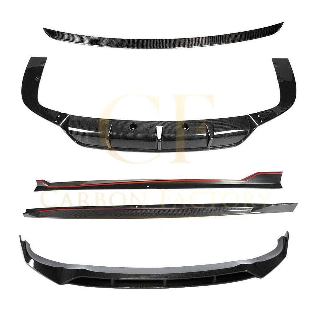 Carbon Fibre Kit Splitter Diffuser Side Skirt Spoiler for BMW G05 X5 18-22-Carbon Factory