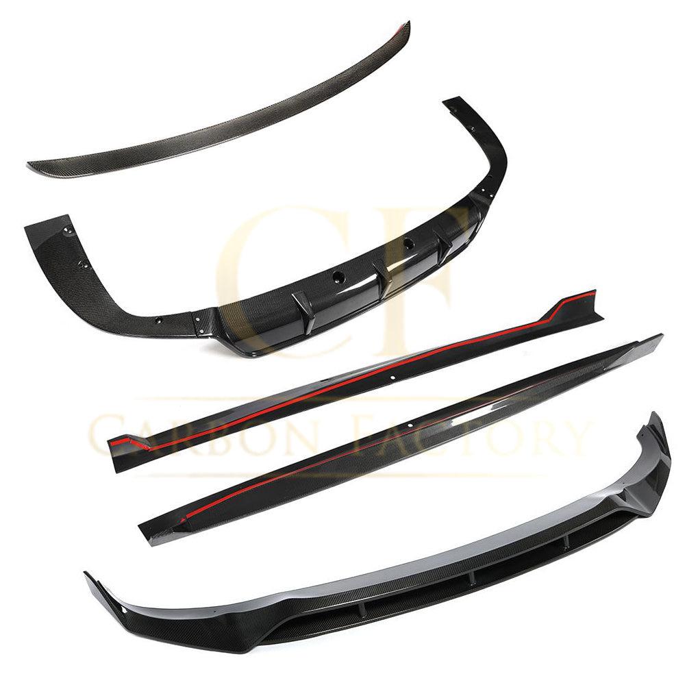 Carbon Fibre Kit Splitter Diffuser Side Skirt Spoiler for BMW G05 X5 18-22-Carbon Factory