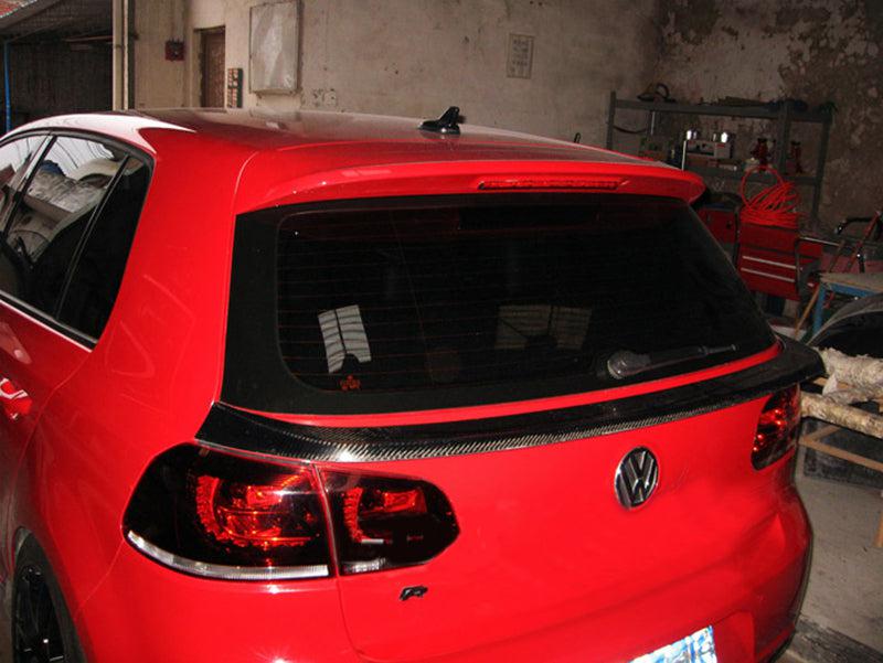 Carbon Fibre Mid Spoiler for VW Golf MK6 GTI R20 08-13-Carbon Factory
