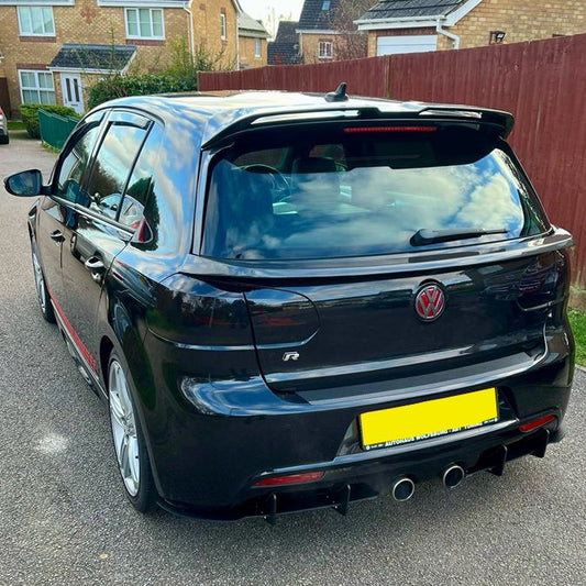 Carbon Fibre Mid Spoiler for VW Golf MK6 GTI R20 08-13-Carbon Factory